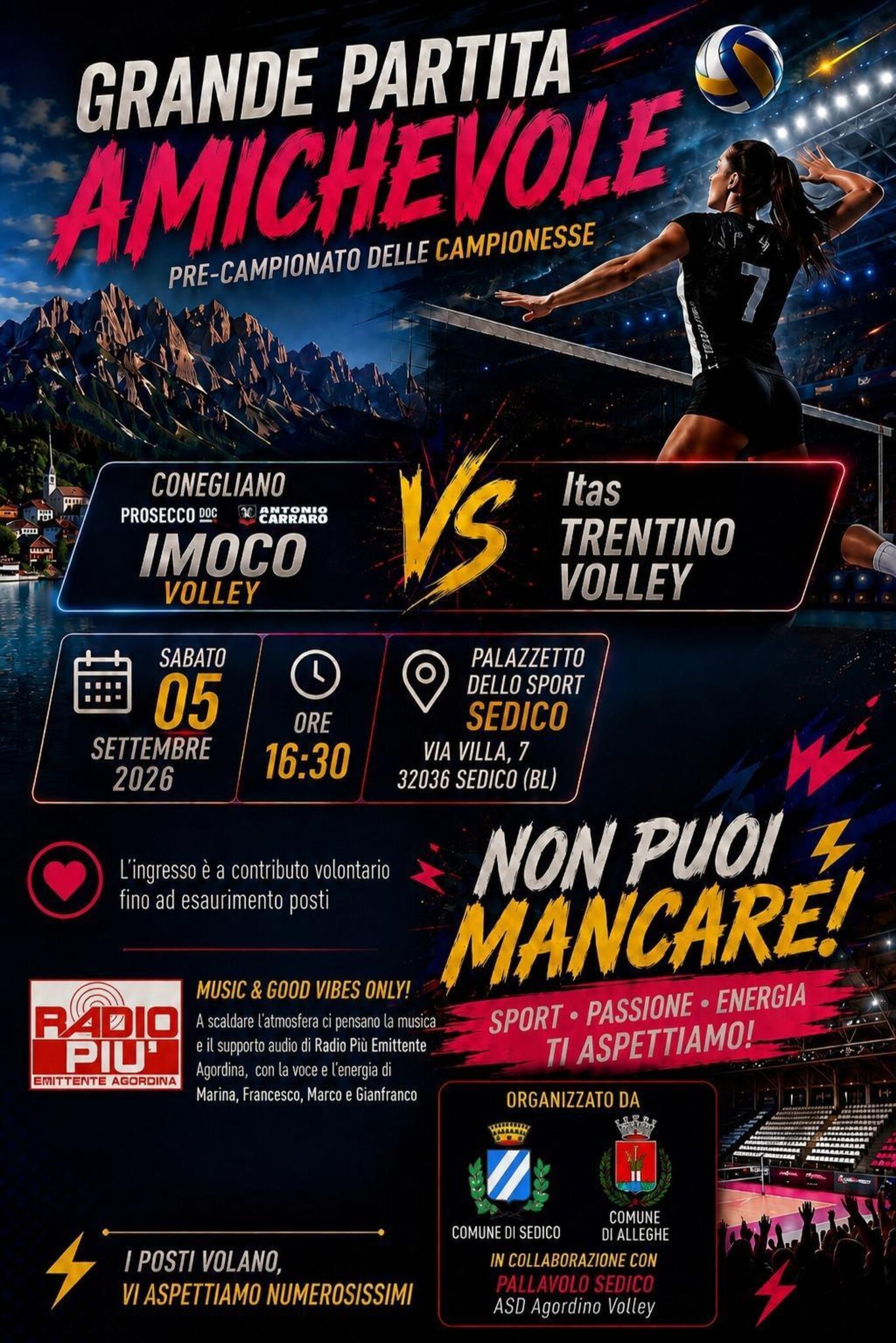 Incontro Imoco Volley vs Trento Volley