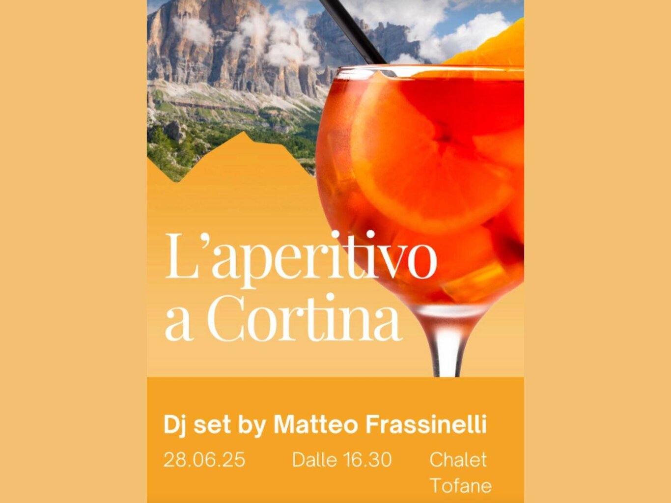 L'aperitivo a Cortina
