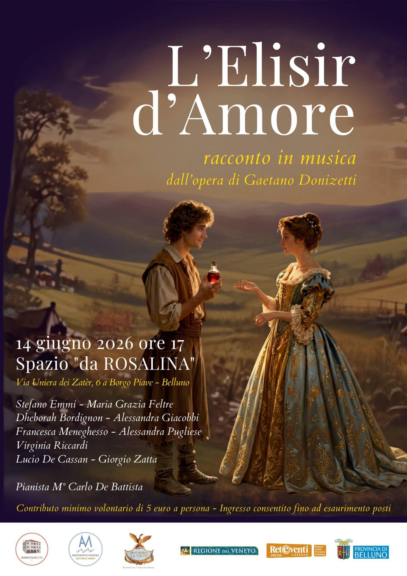 L'Elisir d'Amore. Rracconto in musica dell'opera di Gaetano Donizetti