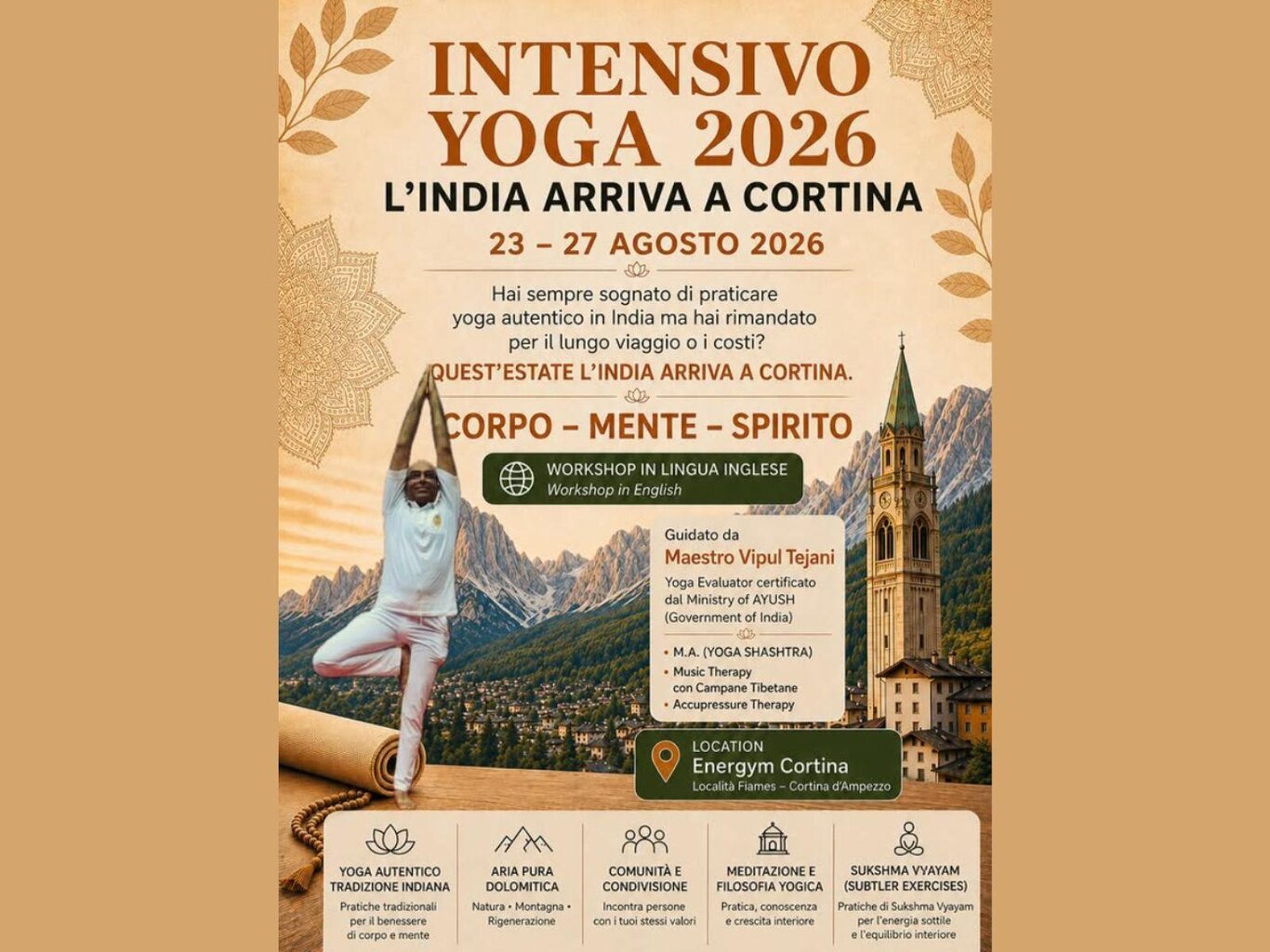 The Essence of Authentic Yoga Among the Peaks of the Dolomites