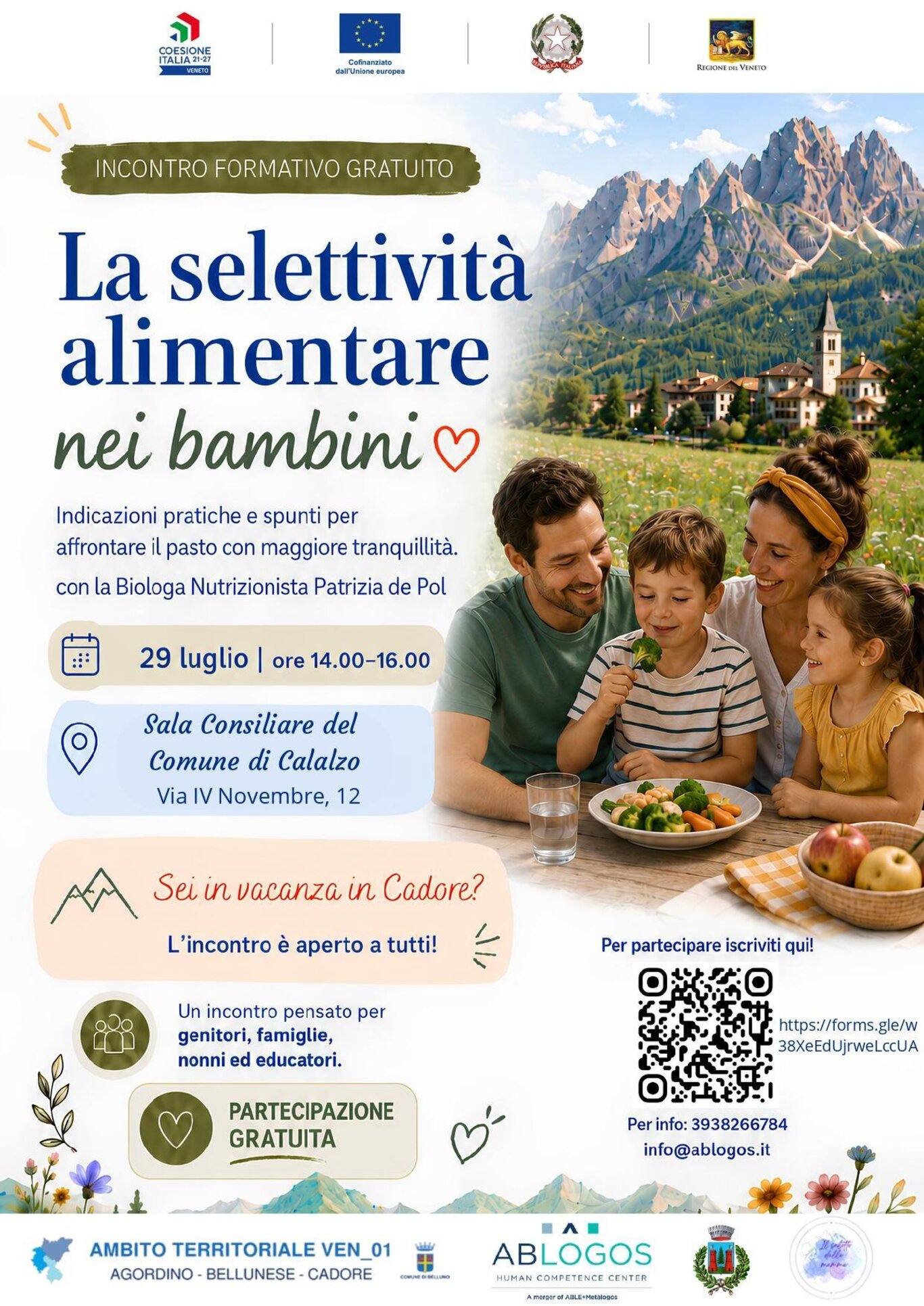 LA SELETTIVITA’ ALIMENTARE NEI BAMBINI