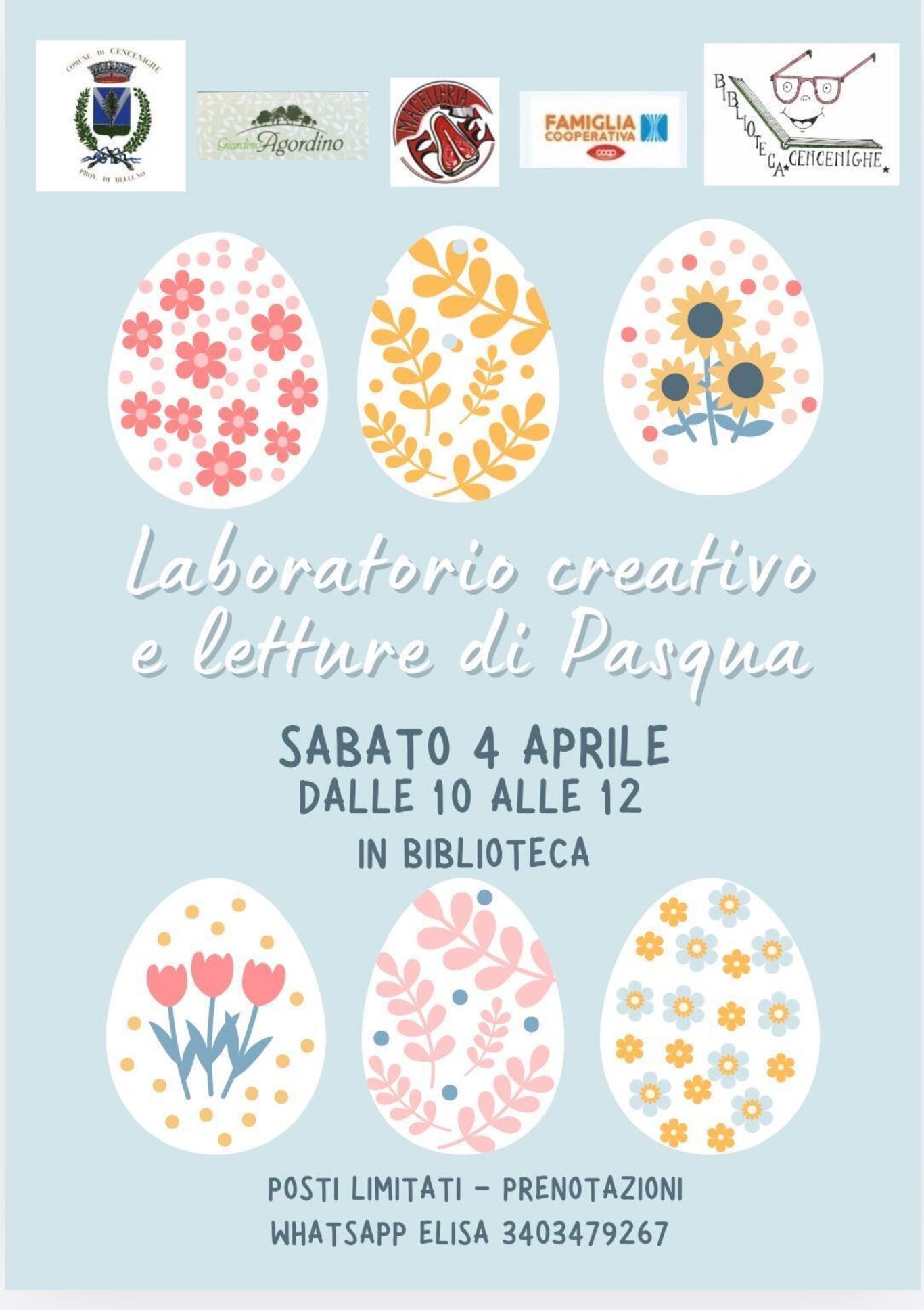 Laboratorio creativo e letture di Pasqua