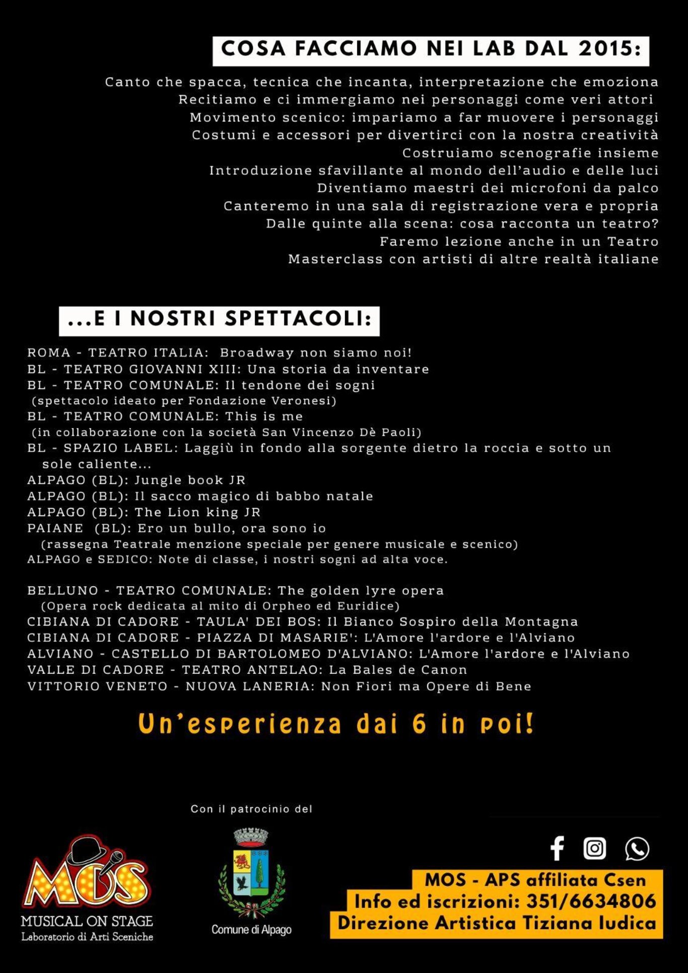 Laboratorio di Musical – Musical On Stage