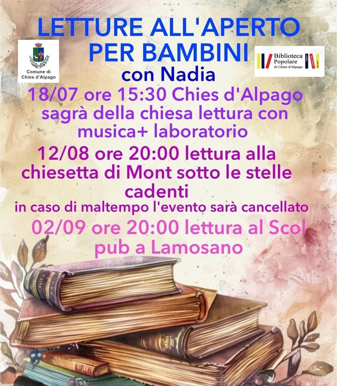 Letture con Nadia per bambini