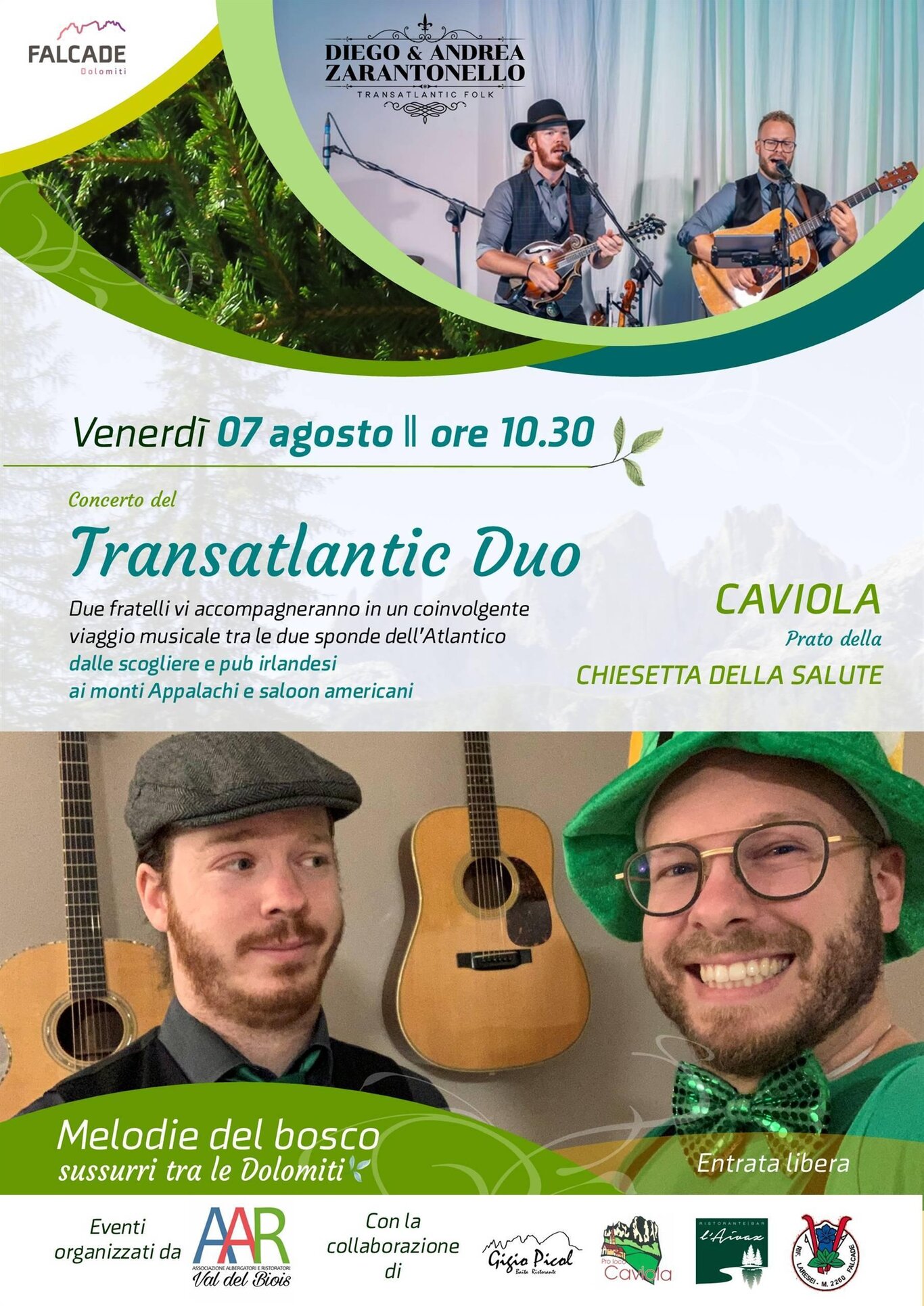 Melodie del bosco - concerto del Transatlantic Duo