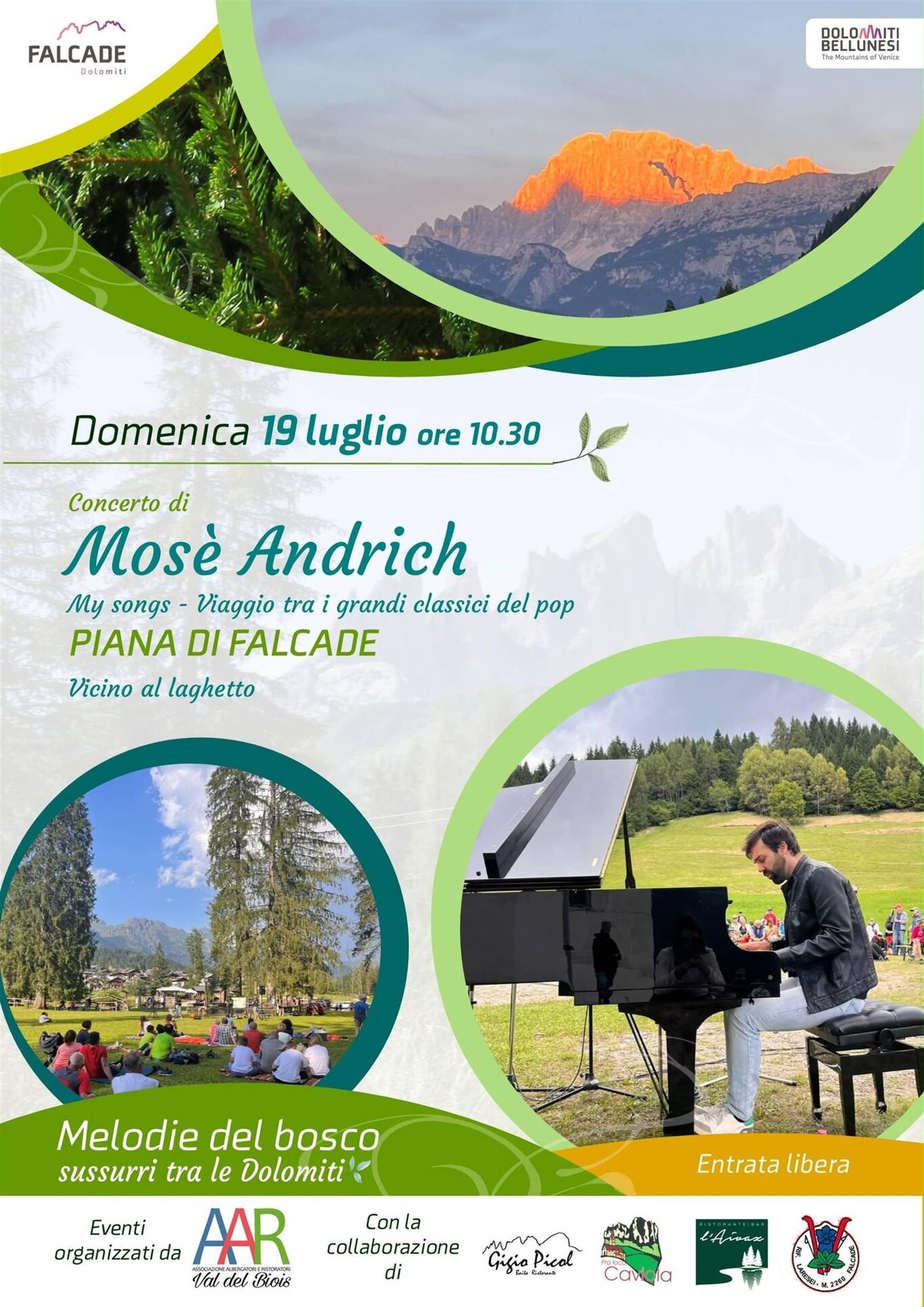Melodie del bosco - concerto di Mosè Andrich