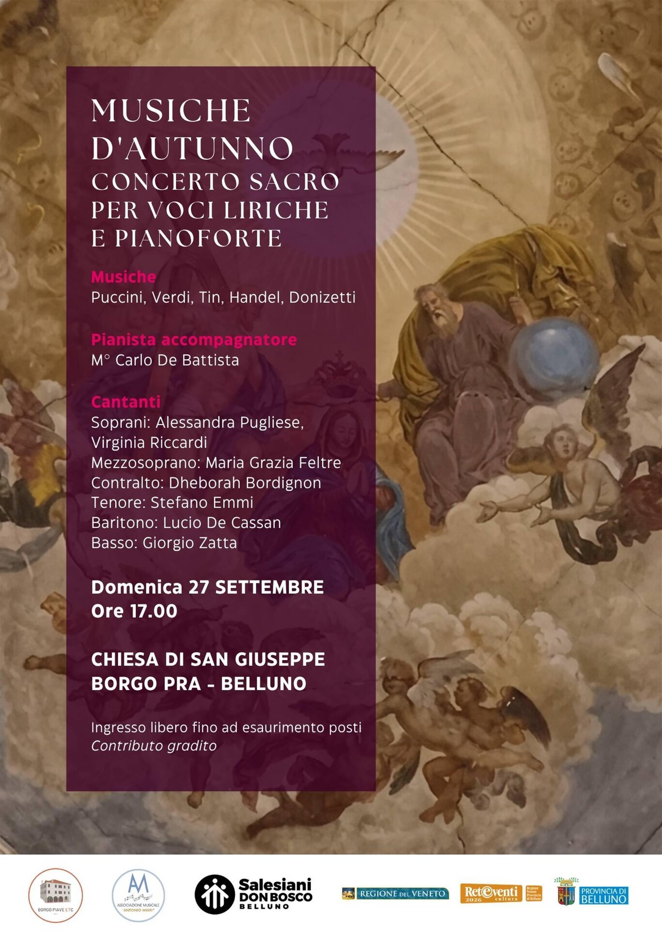 Musiche d’Autunno - Concerto sacro per voci liriche e pianoforte