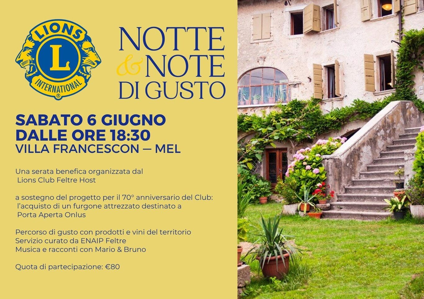Notte e note di gusto
