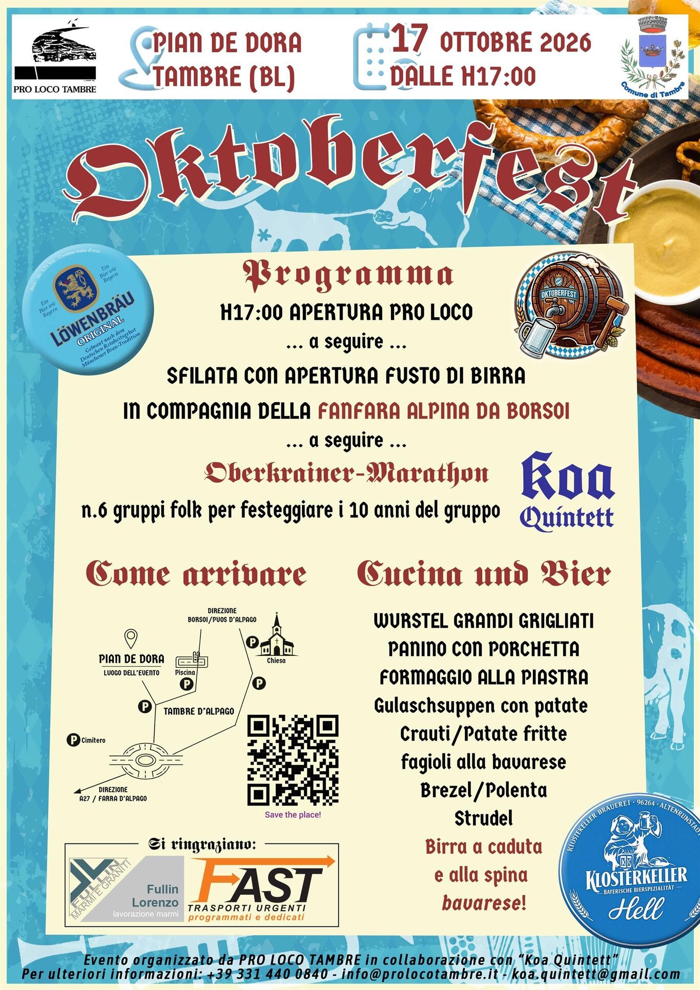 Oktoberfest a Pian de Dora – Tambre