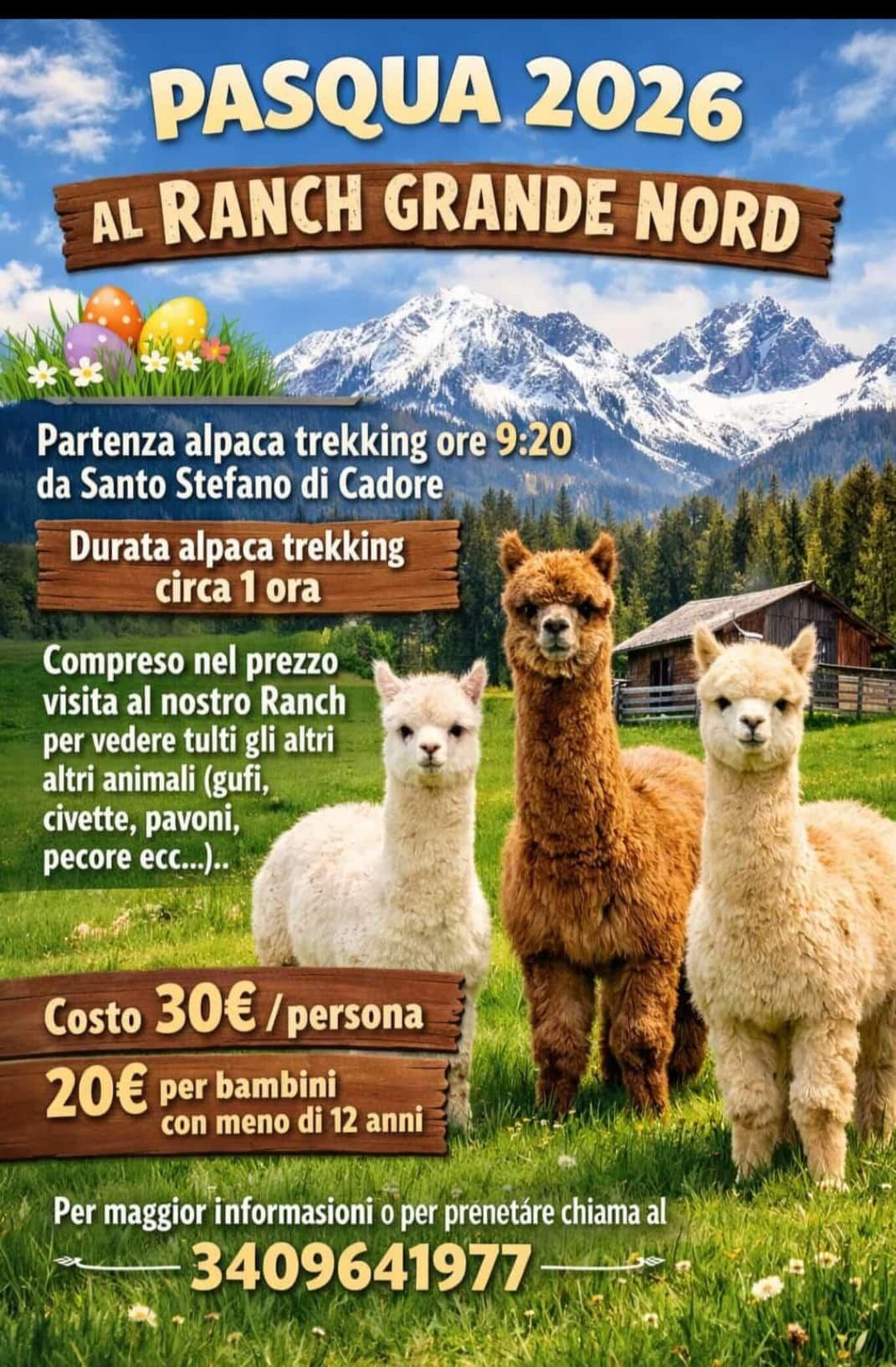 Pasqua al Ranch Grande Nord - su prenotazione!