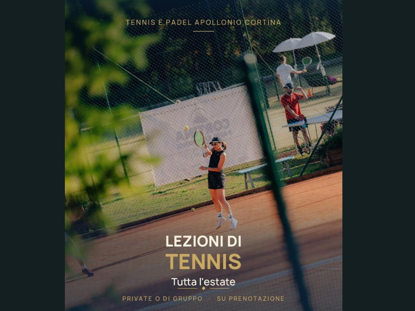 Play Tennis. Live Cortina!