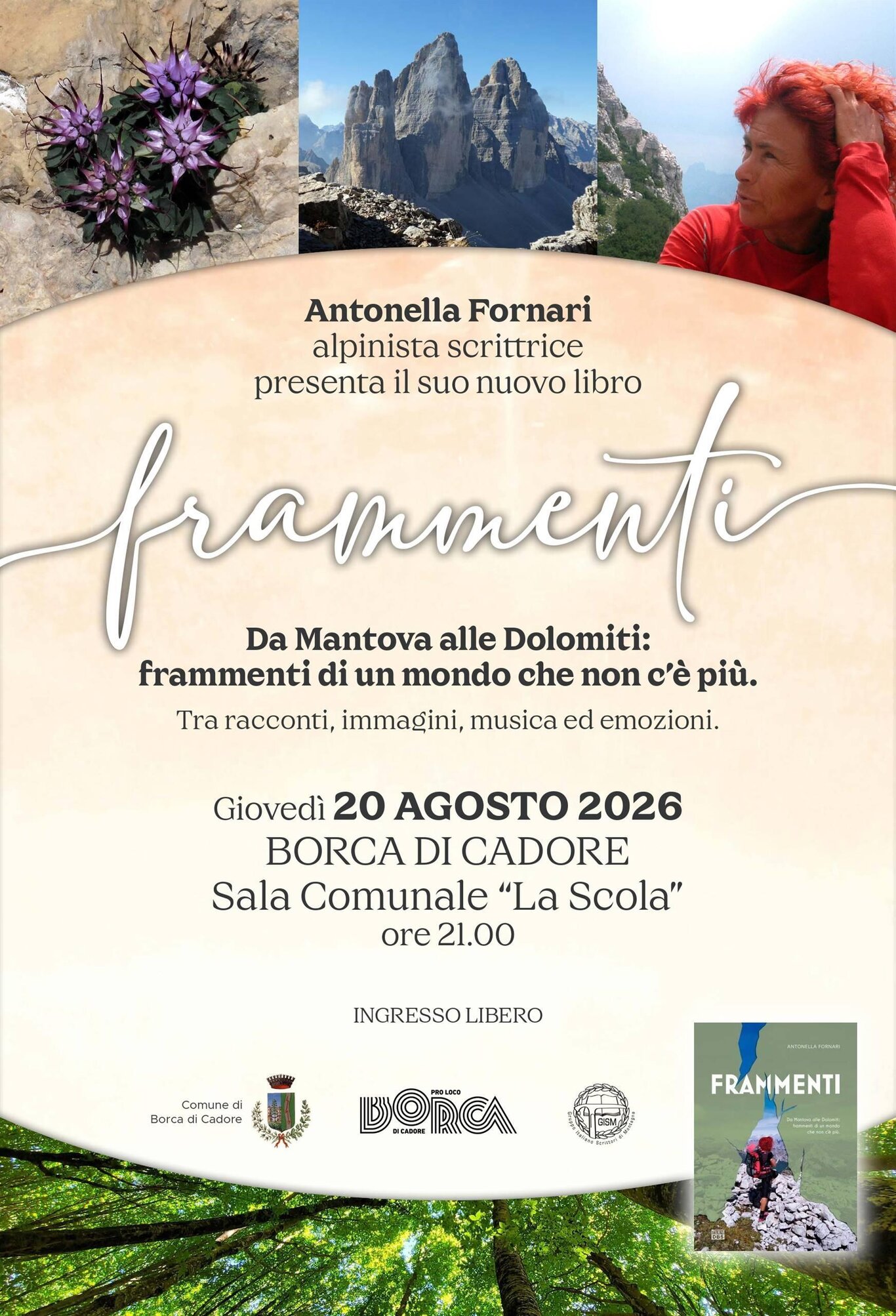 Presentazione del libro: "Da Mantova alle Dolomiti