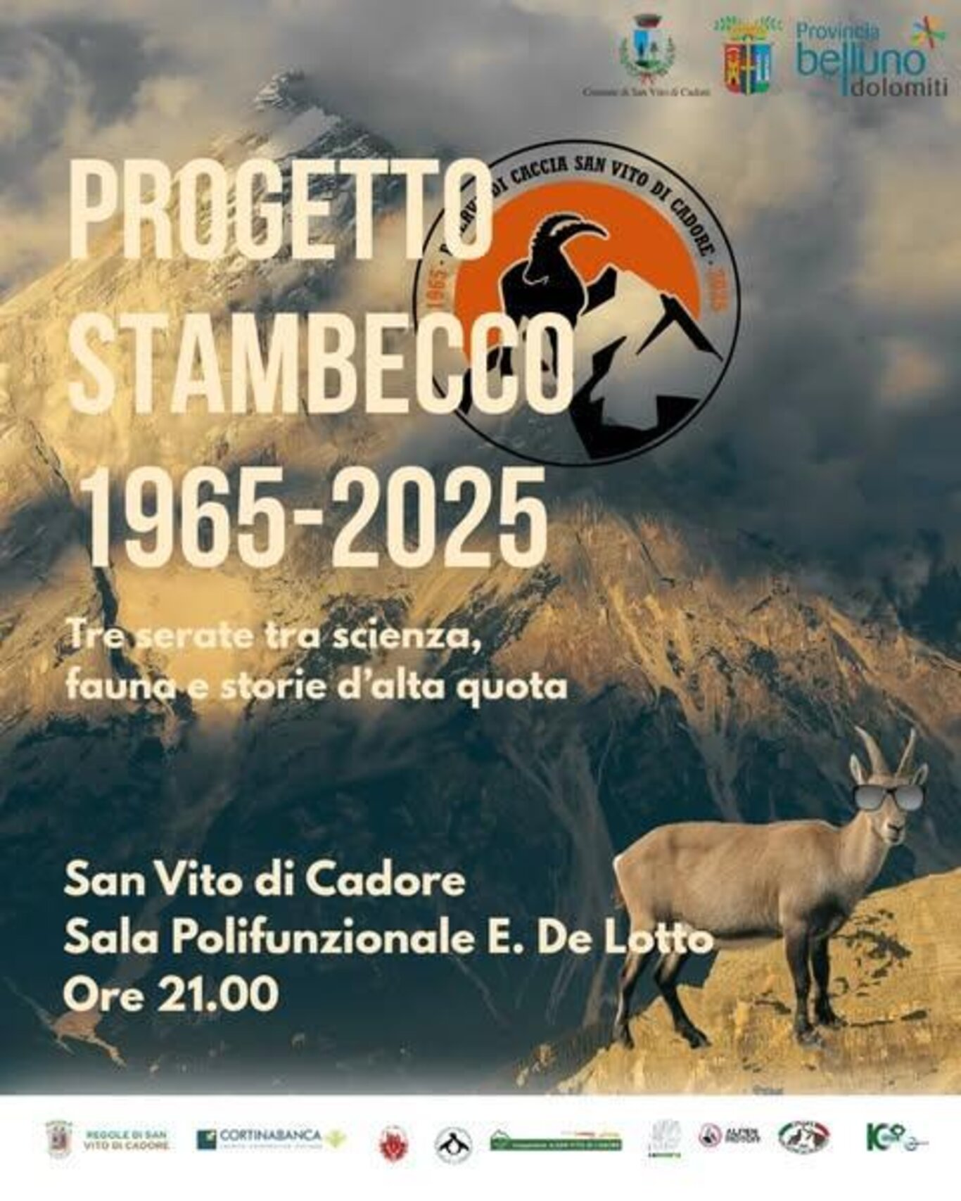 Progetto Stambecco tre serate tra scienza e fauna