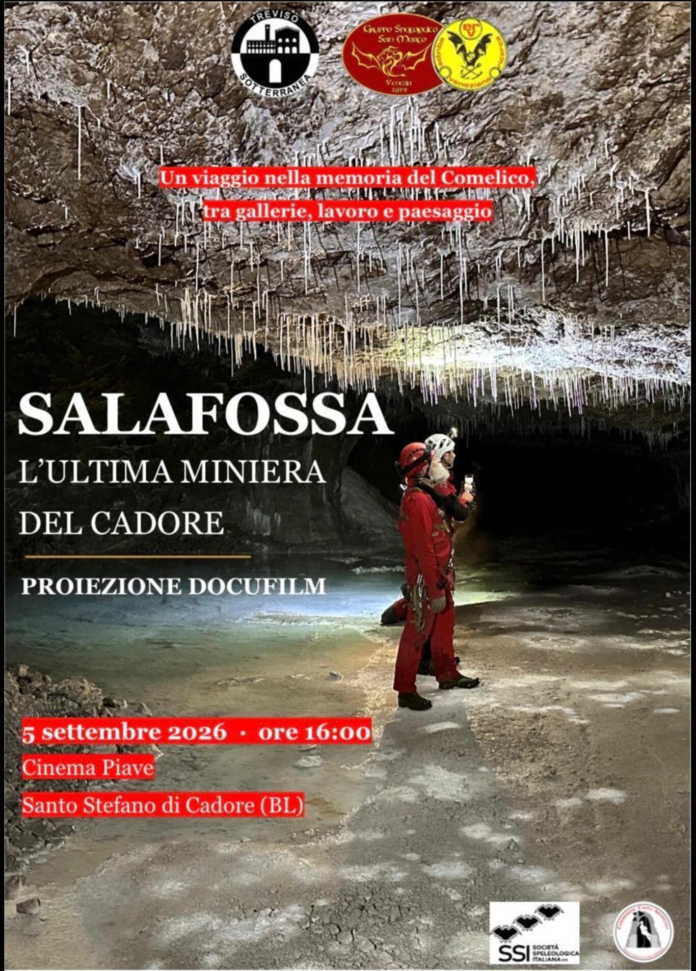 Proiezione docufilm "Salafossa. L'ultima miniera del Cadore