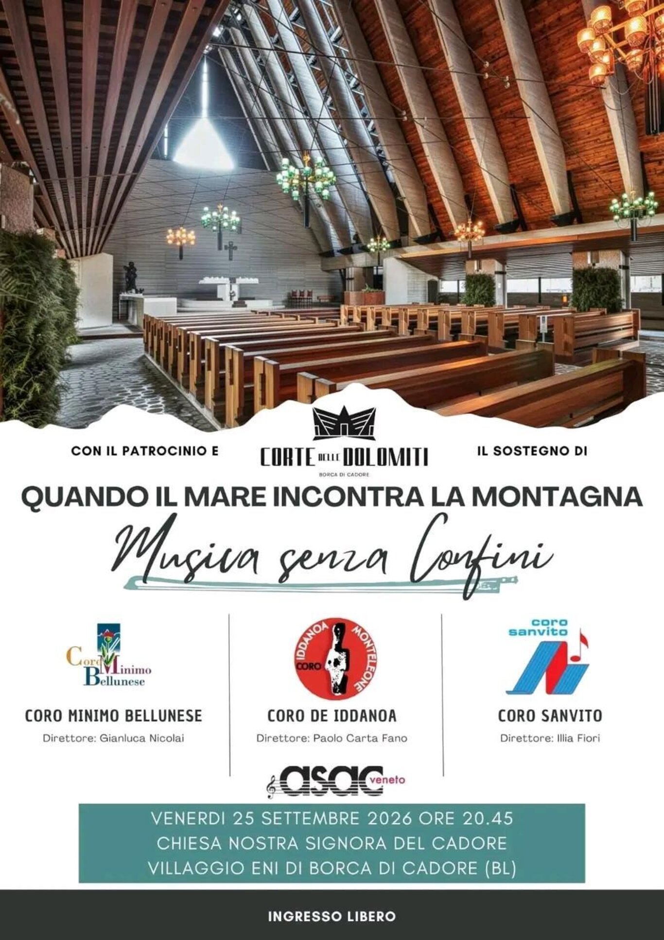 Quando il mare incontra la montagna- Musica senza confini