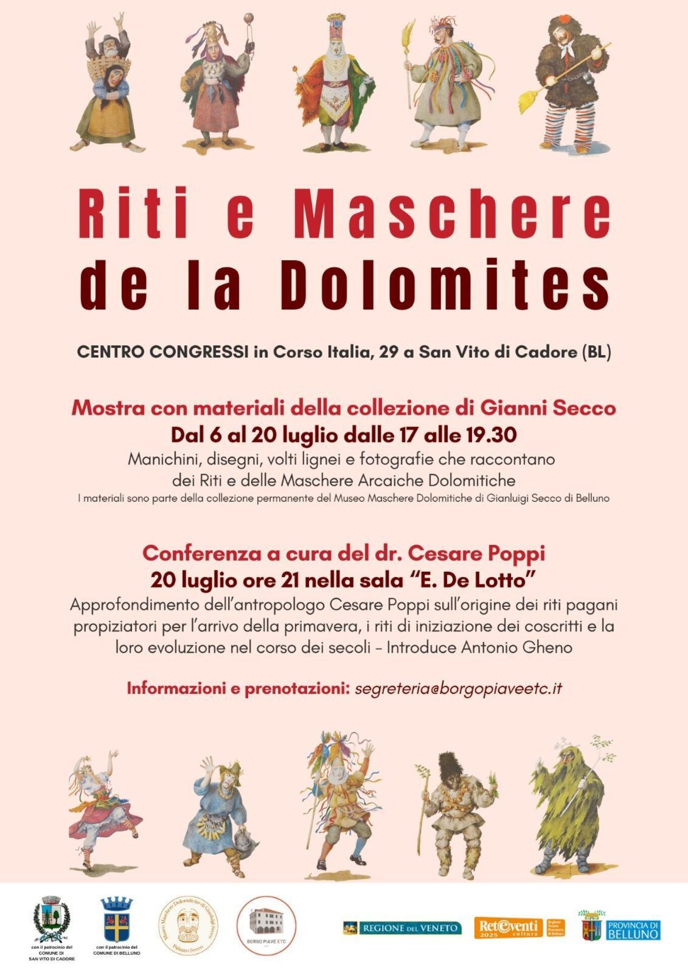 Riti e maschere de la Dolomites