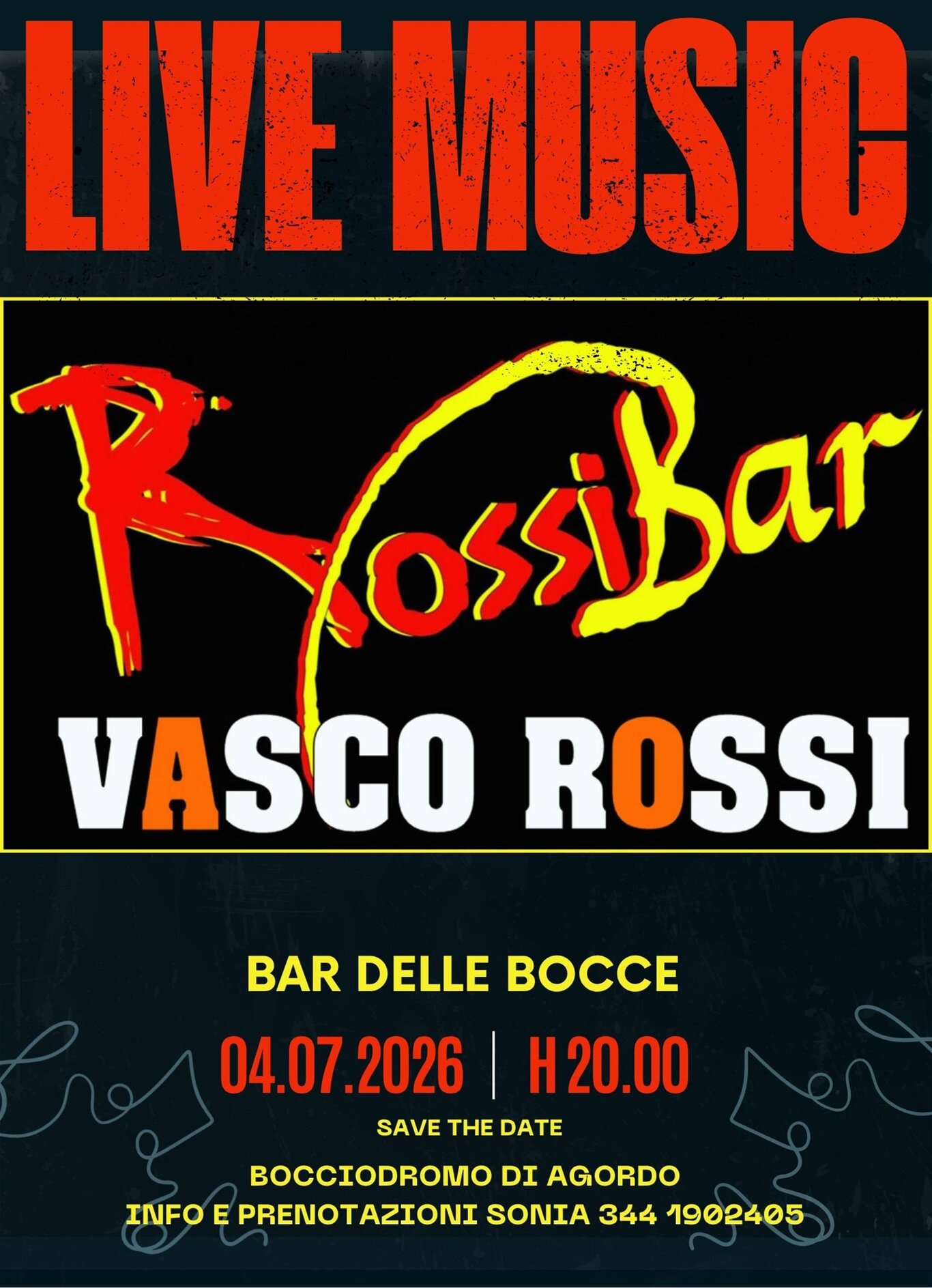 Rossi Bar - Live music Vasco Rossi tribute
