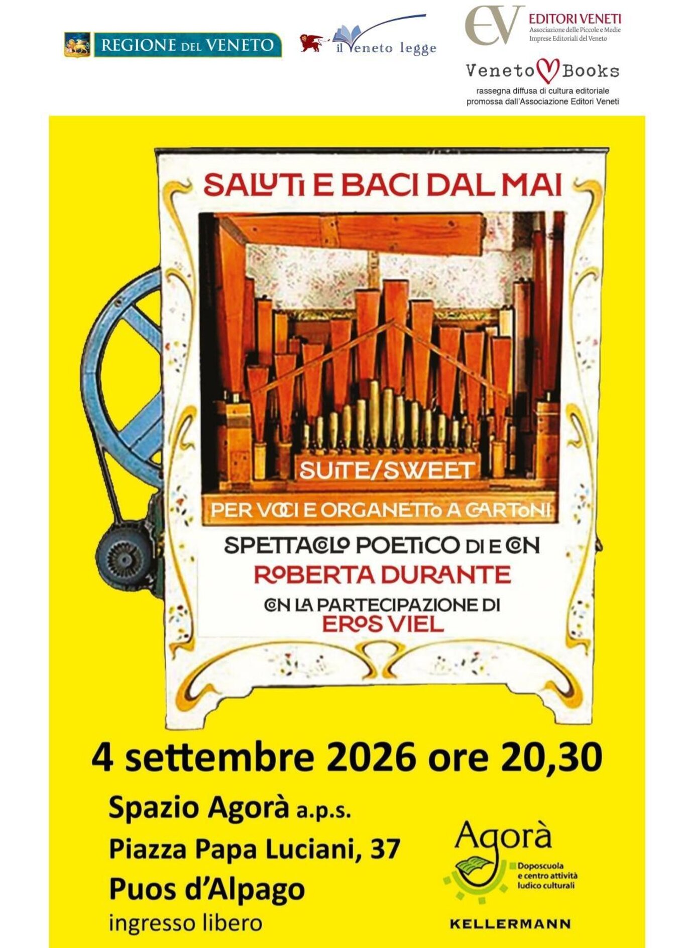 Saluti e baci dal mai – Spettacolo poetico di Roberta Durante