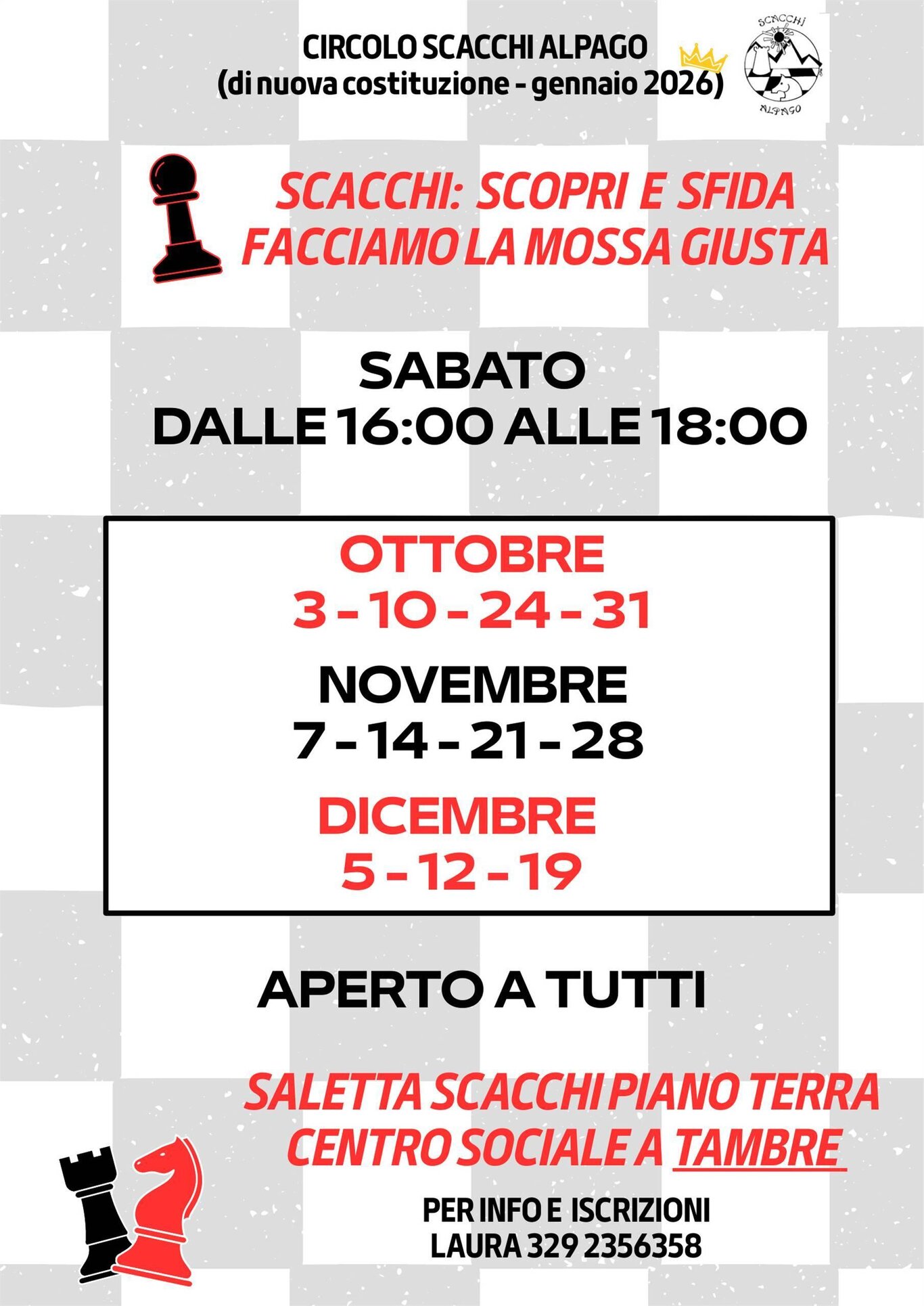 Scacchi: scopri e sfida – Circolo Scacchi Alpago