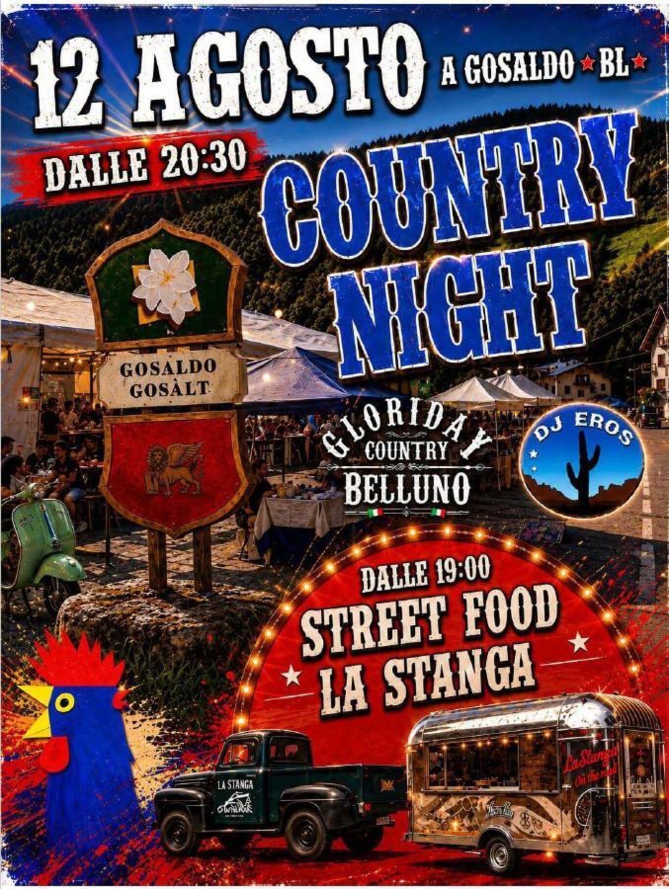 Serata streetfood e country