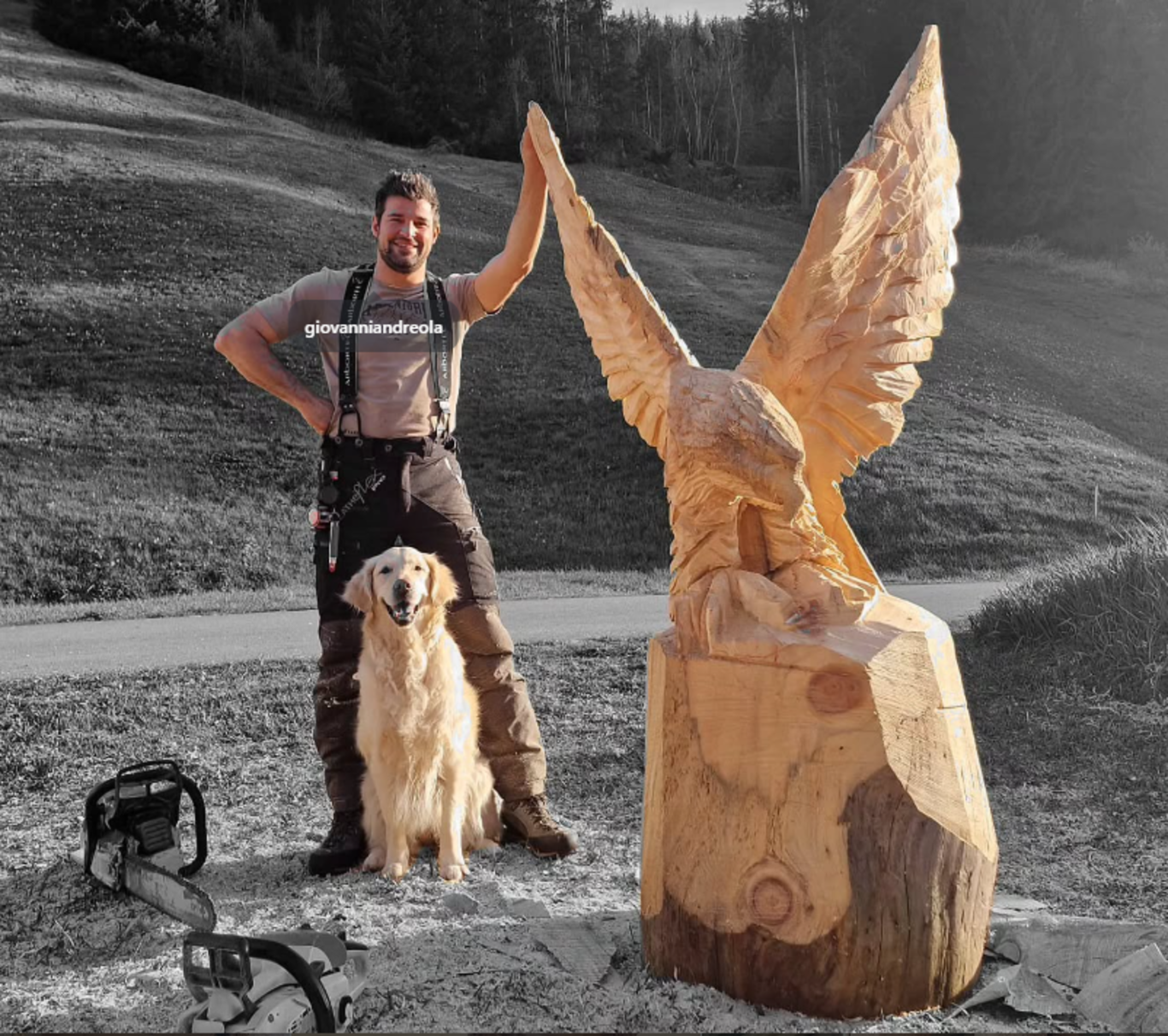 Show di scultura in legno "ARTIgianando In"