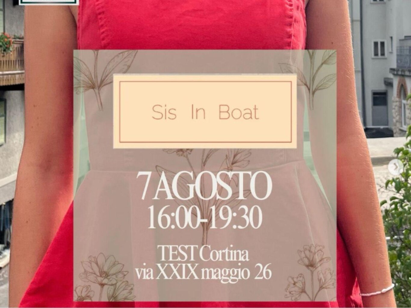 SIS IN BOAT Experience - Style Goes to Cortina