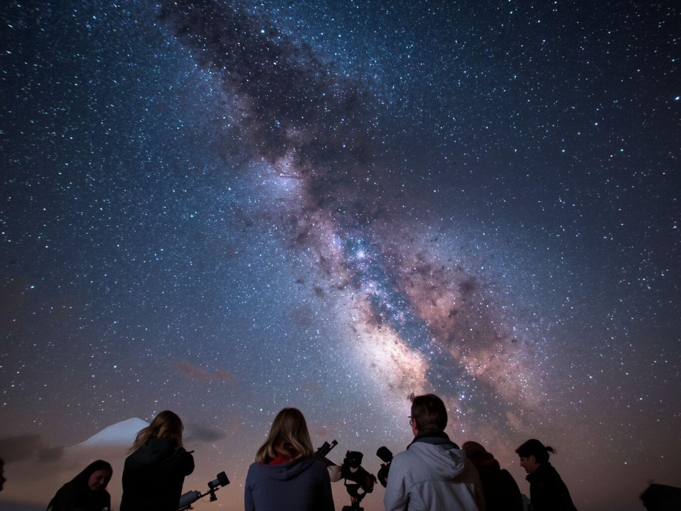Under the Dolomites' Starry Sky