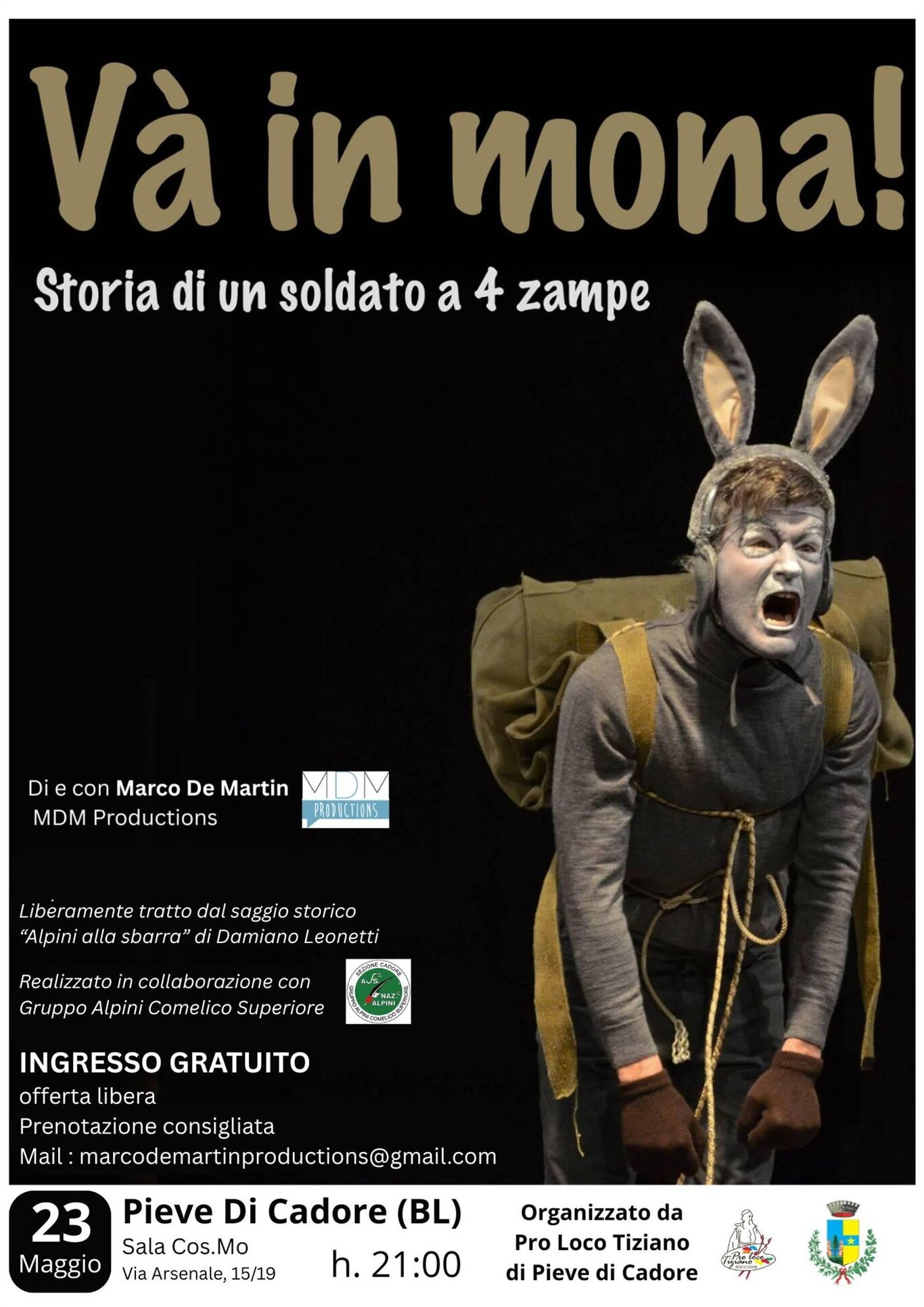 Spettacolo teatrale Và in mona!