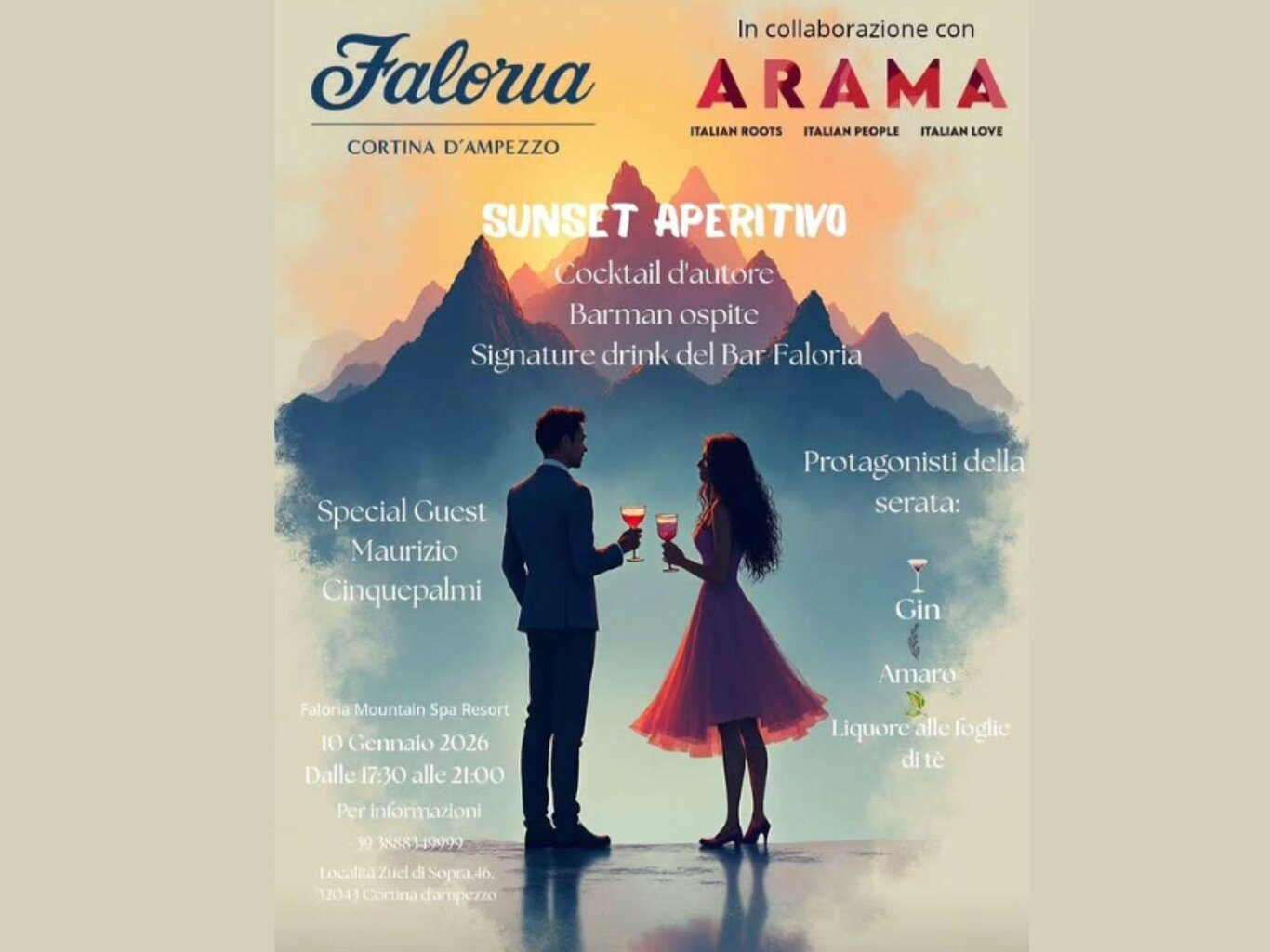 Sunset Aperitivo al Faloria