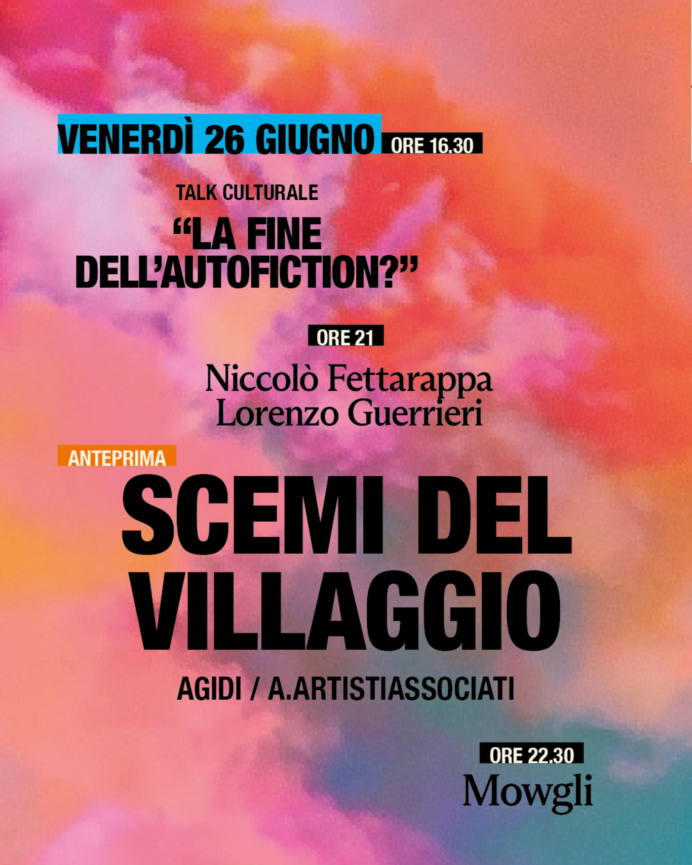 Talk culturale “La fine dell’autofiction?”
