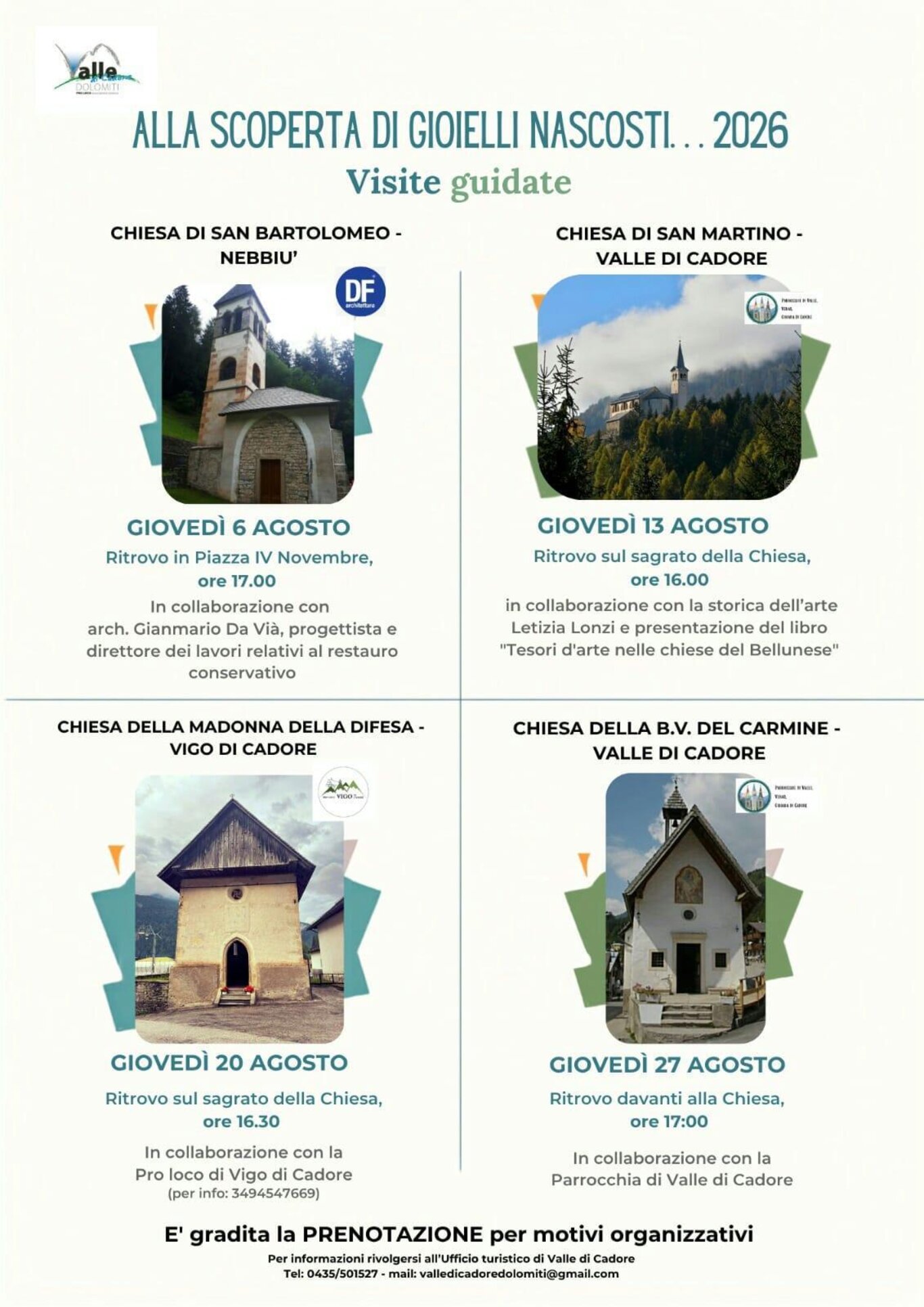 Visite guidate alla scoperta dei Gioielli nascosti