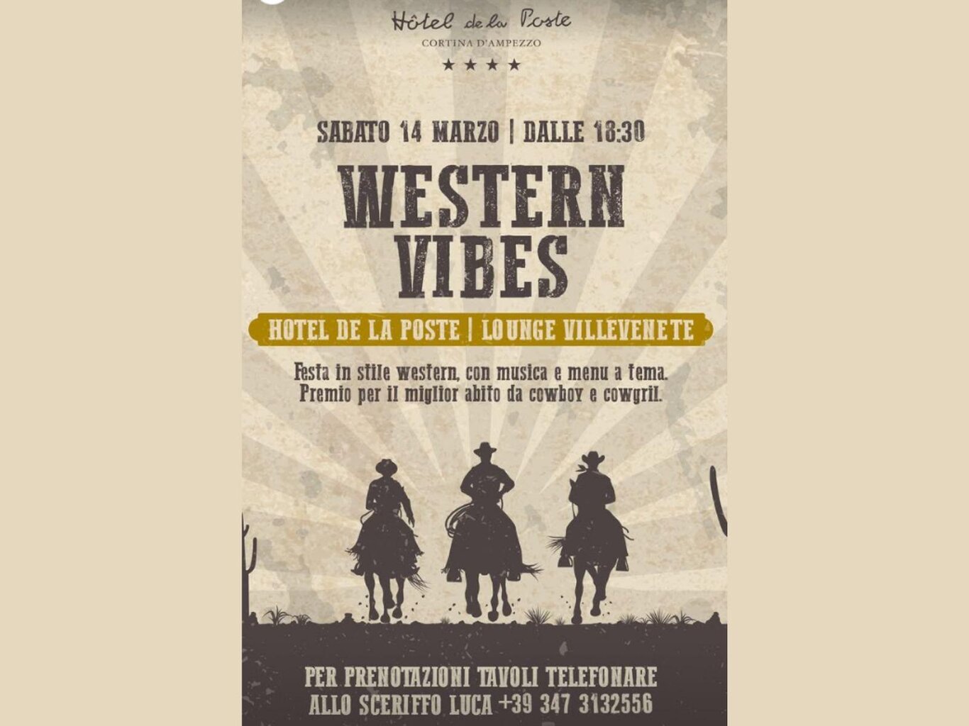 Western Vibes: la notte in cui Cortina diventa il Far West