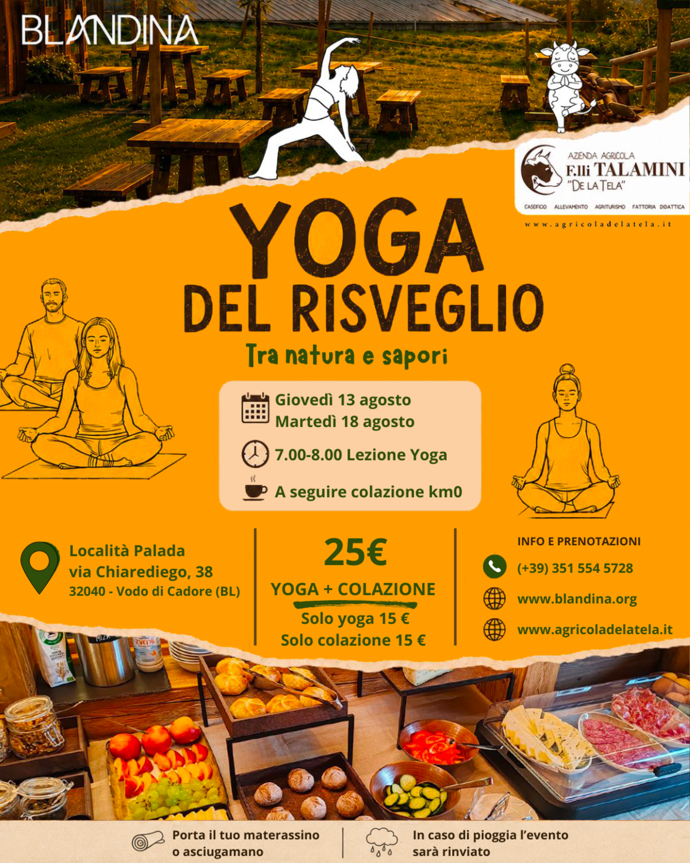 Yoga del risveglio con colazione