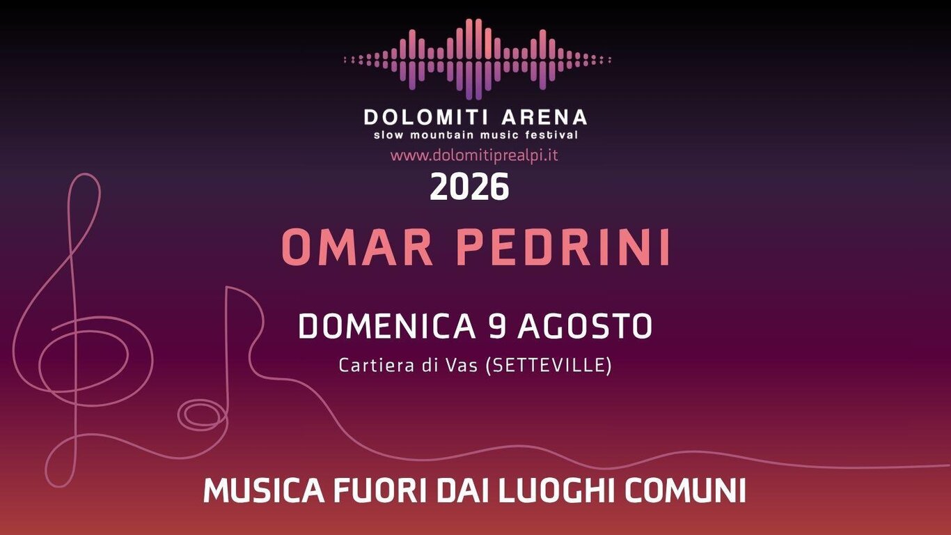 Dolomiti Arena - Omar Pedrini - Registrati qui!