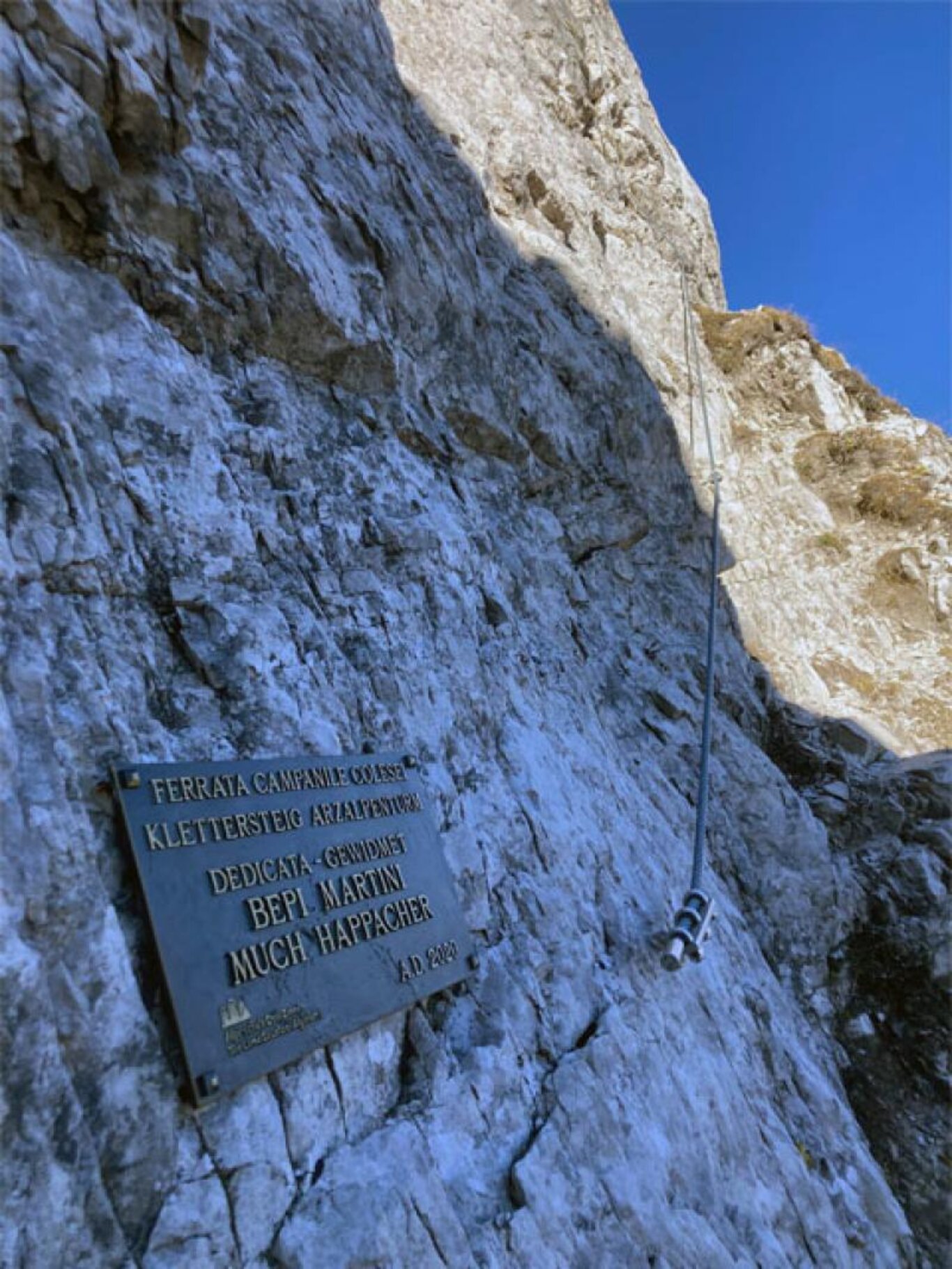Ferrata gratuita al Campanile Colesei