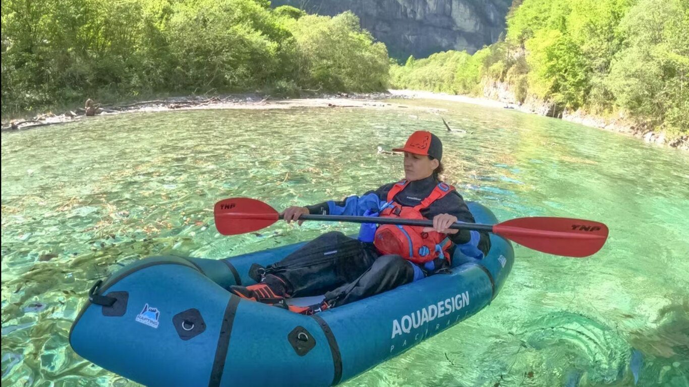 Packraft sul lago del Mis