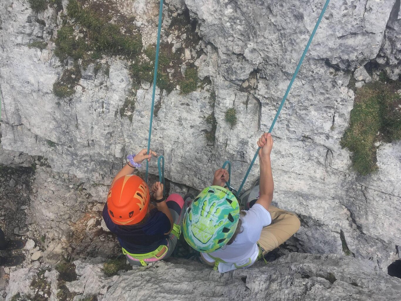 Primi passi di arrampicata