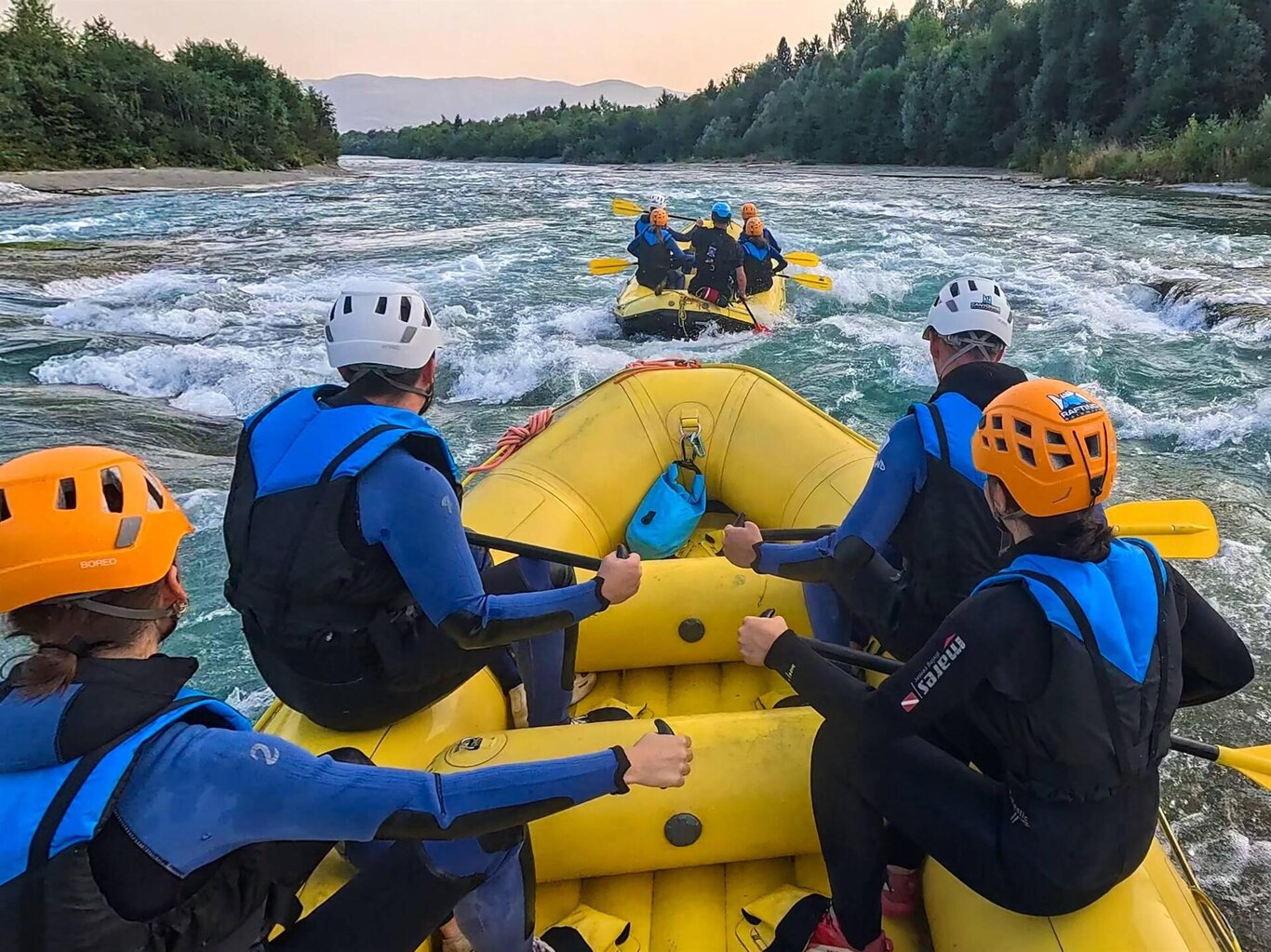 Rafting ai piedi del Parco Nazionale delle Dolomiti Bellunesi