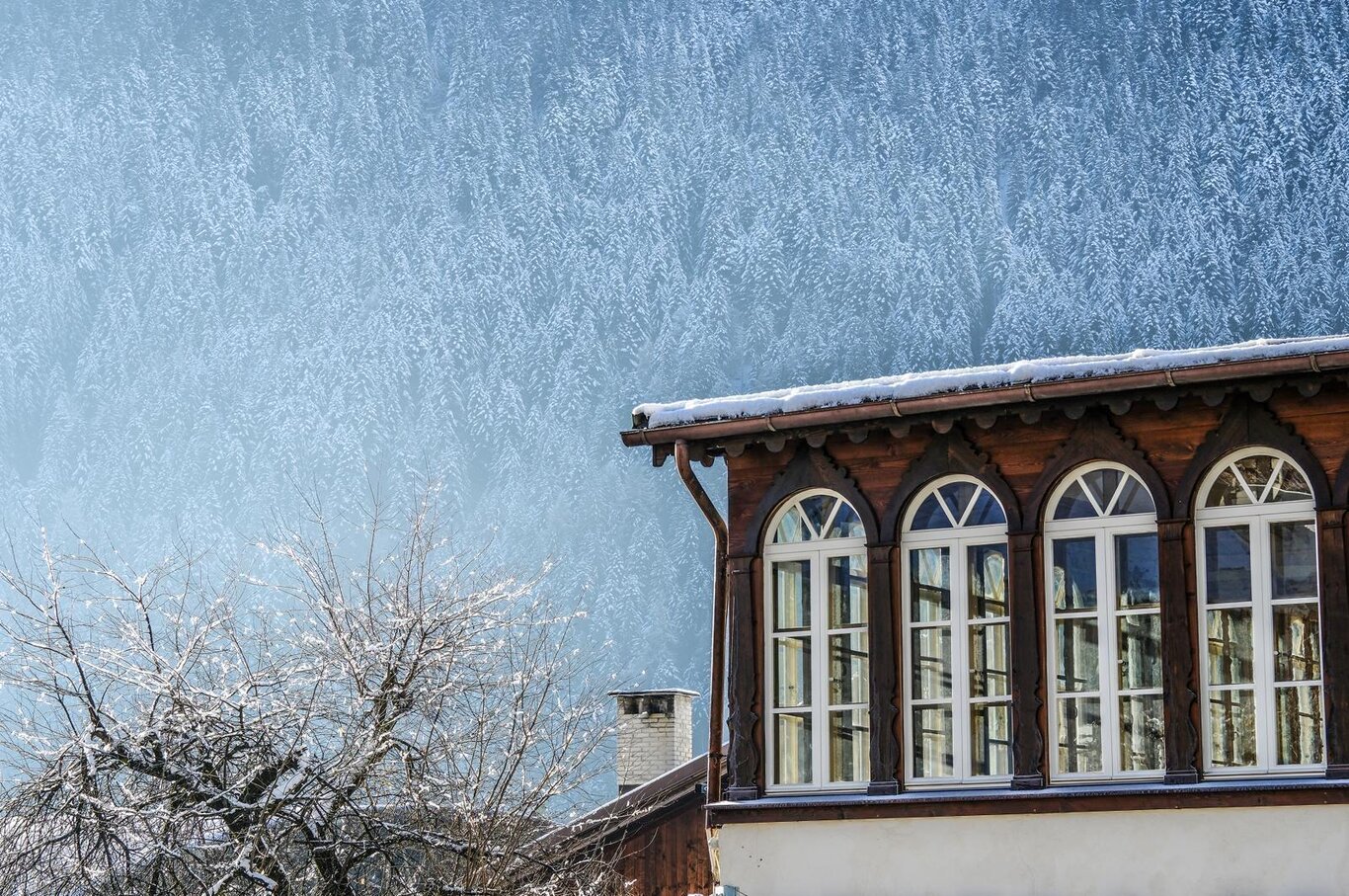 Una Bianca veranda nelle Dolomiti